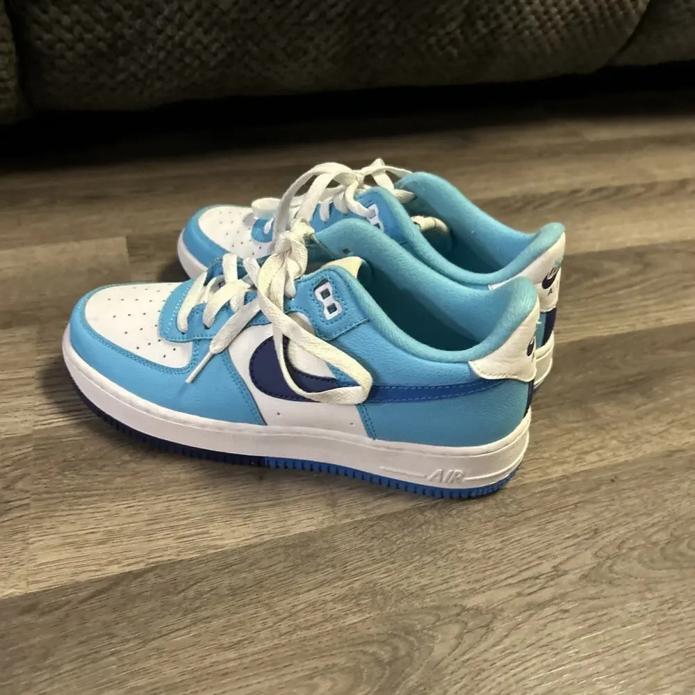 Nike Air Force 1 LV8 2 (GS) Shoes Big Kids SZ 6.5Y Light Photo Blue DZ2660-100